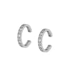 Women's Copper Plated With Real Gold Geometric Star Ushape Zircon Earrings