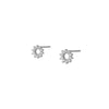 Women's Copper Plated With Real Gold Geometric Star Ushape Zircon Earrings
