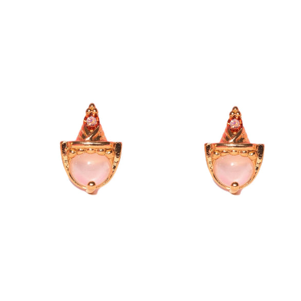 Women's Copper 925 Silver Needle Earrings With Geometric And Cartoon Characters Micro Set Colorful Zircon