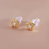 Women's Copper Star Stud Earrings With Electroplating