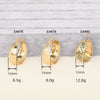 Women's Copper Ushaped Geometric Rhombus Electroplated Earrings With Flower Style