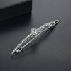 Women's Copper Zircon Bar Hair Clip Geometric Oneword Bangs Side Clip Simple Elegant Fashion Hair Accessory Gift