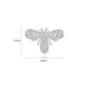Women's Copper Zircon Bee Stud Earrings With Electroplated Insect Design Minimalist Fashion Jewelry