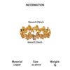Women's Copper Zircon Butterfly Open Ring With Cute Animal Design And Gold Plated Finish Wholesale Fashion Jewelry