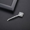 Women's Copper Zircon Inlaid Side Hair Clip Geometric Fashion Bangs Hairpin With Sparkling Stone Detail Wholesale Hair Accessory