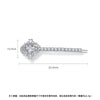 Women's Copper Zircon Inlaid Side Hair Clip Geometric Fashion Bangs Hairpin With Sparkling Stone Detail Wholesale Hair Accessory