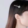 Women's Copper Zircon Inlaid Side Hair Clip Geometric Fashion Bangs Hairpin With Sparkling Stone Detail Wholesale Hair Accessory
