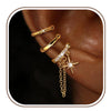 Women's Copper Zircon Six Pointed Star Geometric Earrings With Electroplated Niche Style Design