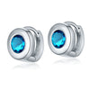 Women's Copper Zircon Star Hoop Earrings Classic Round Ear Buckle Multicolor Natural Style Jewelry Wholesale