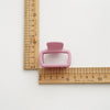 Women's Cream Color Square Hair Grab Clip With Baking Paint Spring And Summer Allmatch Hair Accessory