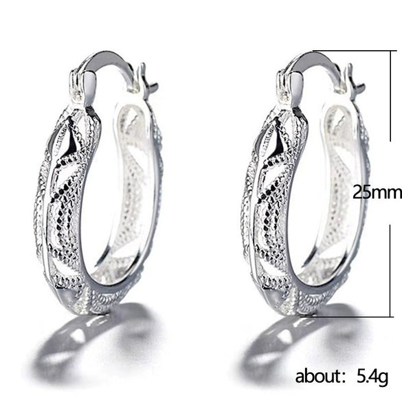 Women's Creative Simple Geometric Flower Copper Earrings With Electroplating