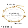 Women's Crossshaped Electroplated Stainless Steel Bracelet And Anklet Set With Cubic Zirconia And Rhinestone Embellishments