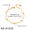 Women's Crossshaped Electroplated Stainless Steel Bracelet And Anklet Set With Cubic Zirconia And Rhinestone Embellishments
