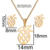 Women's Crown Pattern Stainless Steel Necklace And Earrings Set With Electroplated Finish And O Chain Design