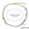 Women's Crystal Beaded Handmade Shell Necklace With Flower Pattern