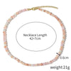 Women's Crystal Beaded Handmade Shell Necklace With Flower Pattern