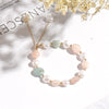 Women's Crystal Bracelet With Dongling Jade And Freshwater Pearl Simple Distinctive Baroque Style