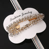 Women's Crystal Geometric Bow Hair Clip Handwoven Bb Clip Hairpin For Bangs Styling