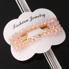 Women's Crystal Geometric Bow Hair Clip Handwoven Bb Clip Hairpin For Bangs Styling