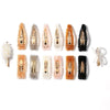 Women's Crystal Geometric Bow Hair Clip Handwoven Bb Clip Hairpin For Bangs Styling
