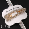 Women's Crystal Geometric Bow Hair Clip Handwoven Bb Clip Hairpin For Bangs Styling