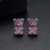 Women's Cute Bear Earrings With Zircon Accents Animalinspired Copper Fashion Jewelry