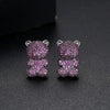 Women's Cute Bear Earrings With Zircon Accents Animalinspired Copper Fashion Jewelry