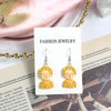 Women's Cute Cartoon Doll Earrings Creative Resin And Plastic Jewelry For Wholesale