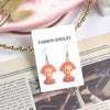 Women's Cute Cartoon Doll Earrings Creative Resin And Plastic Jewelry For Wholesale