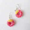 Women's Cute Macaron Donut Resin Earrings With Geometric Foodinspired Design And Ear Hook Closure Wholesale
