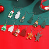 Women's Cute Puppy And Kitten Acrylic Christmas Earrings With Electroplated Animal Design And Gold Ear Needles