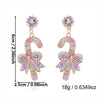 Women's Cute Snowman Bear Earrings Alloy Electroplated Jewelry With Stainless Steel Posts Minimalist Highend Style
