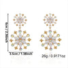 Women's Cute Snowman Bear Earrings Alloy Electroplated Jewelry With Stainless Steel Posts Minimalist Highend Style