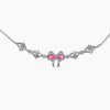 Women's Cute Sweet Bracelet Copper Plastic Love Zircon Butterfly Bow Set With Diamonds