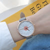 Women's Daisy Watch Alloy Case Ordinary Glass Mirror 3D Relief Simple Elegant Leisure Style
