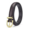 Women's Decorative All Match Fashion Jeans Belt With Zinc Alloy Buckle And Genuine Leather Electroplating Treatment