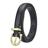Women's Decorative All Match Fashion Jeans Belt With Zinc Alloy Buckle And Genuine Leather Electroplating Treatment