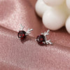 Women's Deer Antler Earrings Simple Alloy Design With Electroplated Finish And Steel Ear Needles