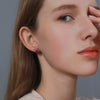 Women's Deer Antler Earrings Simple Alloy Design With Electroplated Finish And Steel Ear Needles