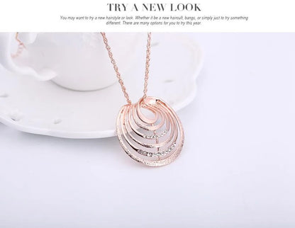 Womens Rhinestone Hollow Alloy Jewelry Sets Nhxs127411