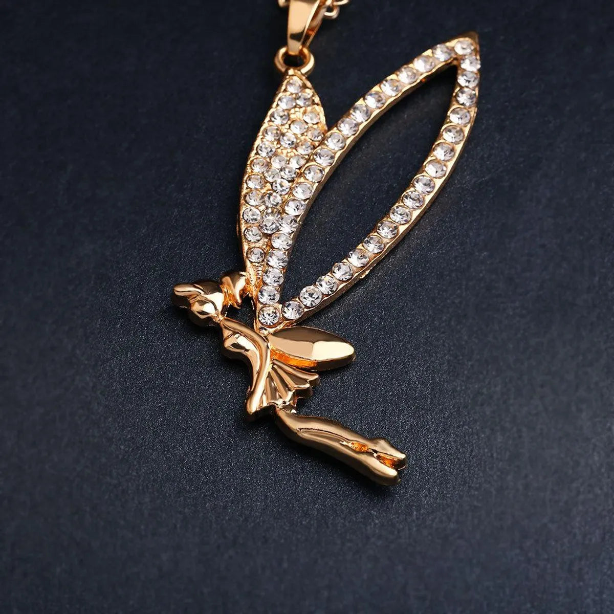 Exaggerated Doll Alloy Rhinestone Plating Women's Necklace