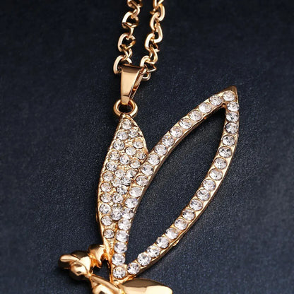 Exaggerated Doll Alloy Rhinestone Plating Women's Necklace