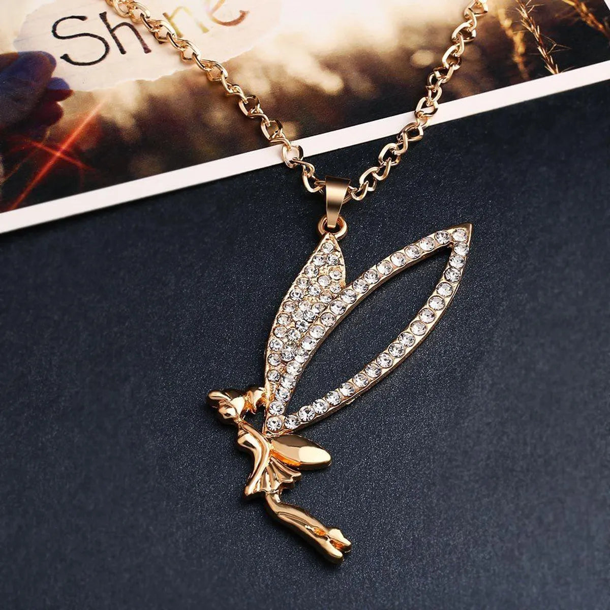 Exaggerated Doll Alloy Rhinestone Plating Women's Necklace