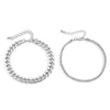 Women's Double Layer Alloy Tassel Claw Chain Anklet Set With Gold Plated Artificial Gemstone Inlay
