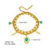 Women's Double Layer Titanium Steel Oval Lightning Chain Bracelet With Retro Simple Style