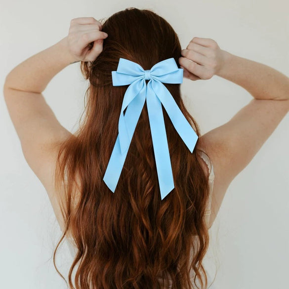Women's Doublelayer Bow Polyester Fiber Handmade Hairpin