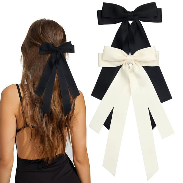 Women's Doublelayer Bow Polyester Fiber Handmade Hairpin