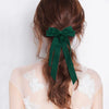 Women's Doublelayer Bow Polyester Fiber Handmade Hairpin