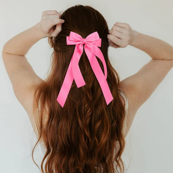 Women's Doublelayer Bow Polyester Fiber Handmade Hairpin