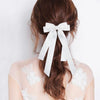 Women's Doublelayer Bow Polyester Fiber Handmade Hairpin
